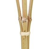 Relaxdays tuinfakkels, set van 16, 90 cm, bamboe fakkels, decoratie tuinfeestjes, oliefakkels met reservelont, naturel