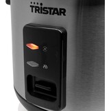 Tristar Rijstkoker 1 L, Tot 5 Porties, RVS Behuizing, Antiaanbakbinnenpan, Stoommandje, Warmhoudfunctie, 400 W, RK-6144