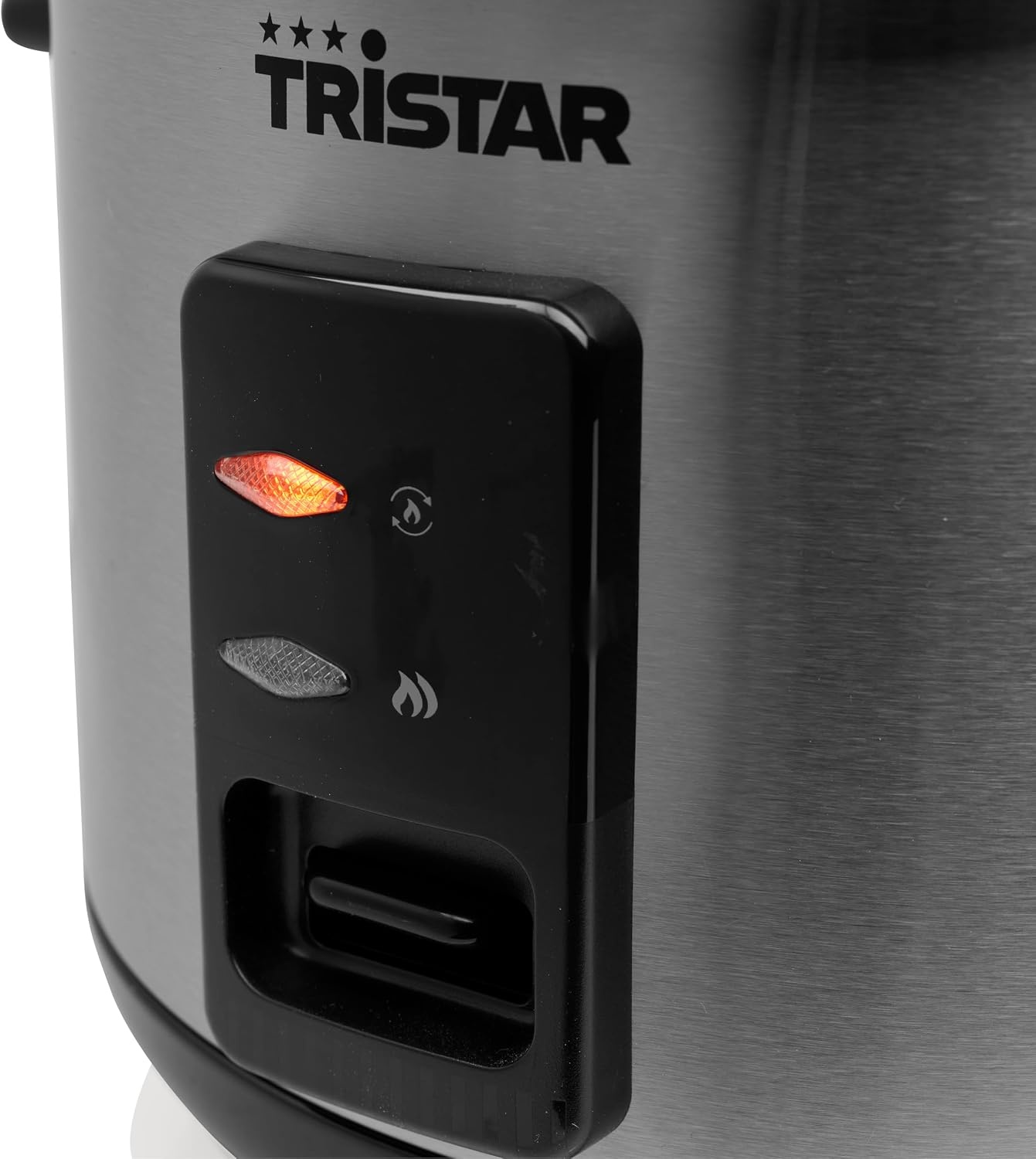 Tristar Rijstkoker 1 L, Tot 5 Porties, RVS Behuizing, Antiaanbakbinnenpan, Stoommandje, Warmhoudfunctie, 400 W, RK-6144