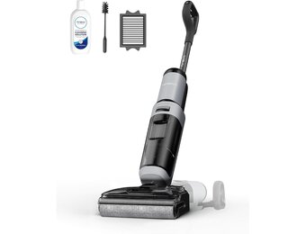 Tineco Floor One i5 Stretch stofzuiger, droge en natte stofzuiger, krachtige zuigkracht 20 kPa, plat bereik 180°, reiniging met twee randen, 30 minuten looptijd, watertanks met grote capaciteit