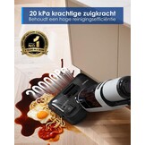 Tineco Floor One i5 Stretch stofzuiger, droge en natte stofzuiger, krachtige zuigkracht 20 kPa, plat bereik 180°, reiniging met twee randen, 30 minuten looptijd, watertanks met grote capaciteit