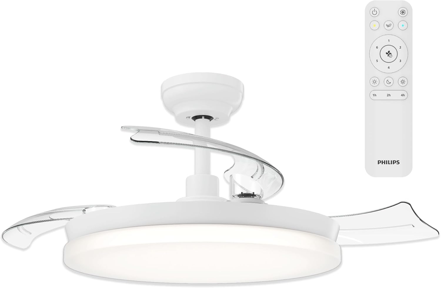 Philips LED, Bliss Plafondventilator met LED-lamp, Ø106 cm, Zwart