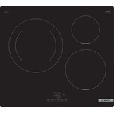Bosch PUJ611BB5E, Serie 4, inductiekookplaat, 3-pits, 60 cm, zwart, zonder lijst