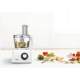 Bosch, MultiTalent 8 foodprocessor, waveCut-mes, SmartStorage, mixeropzetstuk, blenderkan, 1000 Watt, 45 functies, MC812W501, wit
