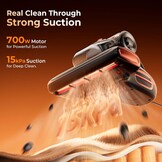 JIGOO T600 Matrasstofzuiger met UV-licht - 700W - Grijs