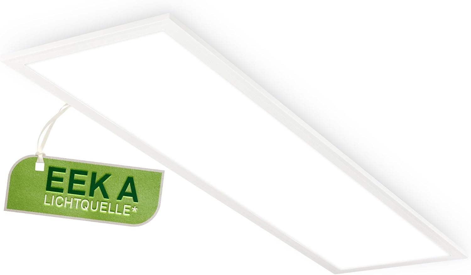 BRILONER - LED plafondlamp, EEK A lichtbron, 13,5W bij 2900lm, vlak, indirect licht, LED lamp, woonkamerlamp, paneel, keukenlamp, ganglamp, 100x25x6 cm, wit - Maat 100 cm