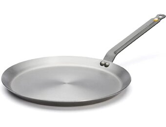 De Buyer Mineral B Crêpepan - Koolstofstaal - 30 cm - Zilver