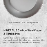 De Buyer Mineral B Crêpepan - Koolstofstaal - 30 cm - Zilver