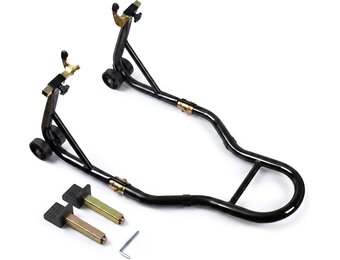 Motorfiets Achterwiel Stand Zwart