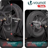 Motorfiets Achterwiel Stand Zwart
