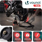 Motorfiets Achterwiel Stand Zwart