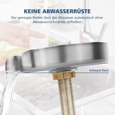 Dyna-Living Roestvrijstalen glaspoeler, automatische glazen spoelbak, kopwasmachine, flessenwasmachine, ingebedde glasafdruiprek voor keukenspoelbak, bar, thuis (pistoolgrijs)