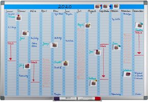 Magnetisch Whiteboard Jaarplanner 60x90 cm - 33% Korting!
