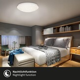 Briloner Leuchten - Led-plafondlamp met sterrendecoratie, plafondlamp dimbaar, kleurtemperatuur instelbaar, 40 W, 4000 lumen, Ø: 49,5 cm. - Maat 48 cm