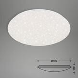 Briloner Leuchten - Led-plafondlamp met sterrendecoratie, plafondlamp dimbaar, kleurtemperatuur instelbaar, 40 W, 4000 lumen, Ø: 49,5 cm. - Maat 48 cm