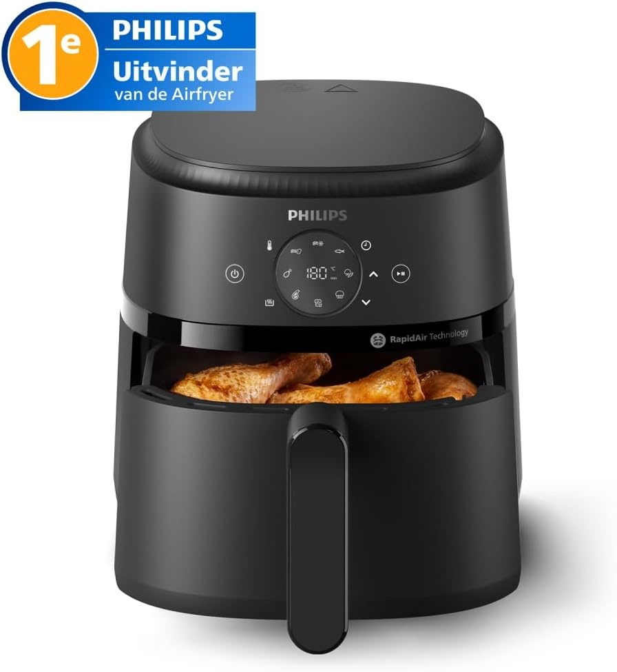 Philips Airfryer 2000 4.2L - 1500W with RapidAir technology - Maat 4.2 L (2-3 Personen)