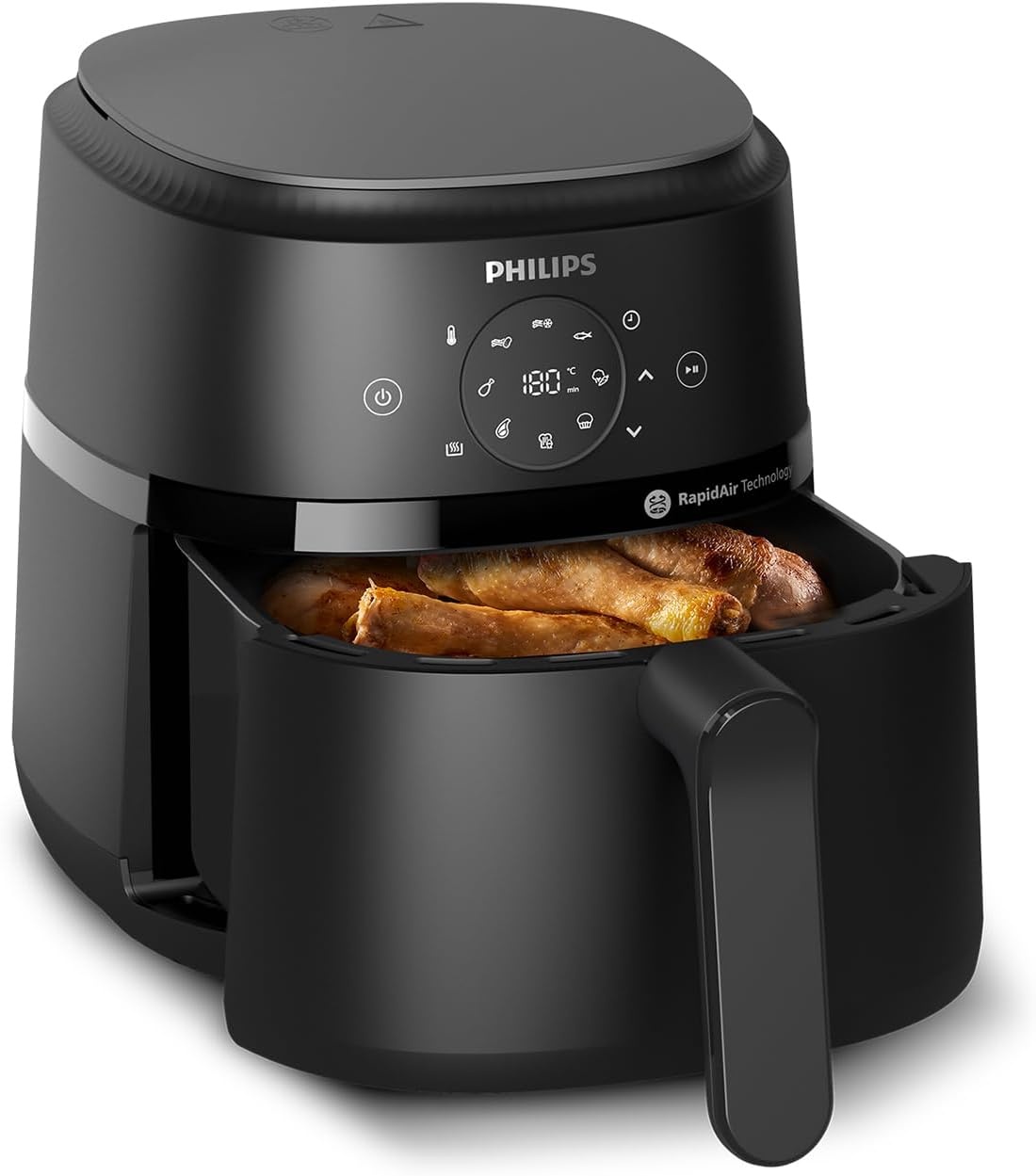 Philips Airfryer 2000 4.2L - 1500W with RapidAir technology - Maat 4.2 L (2-3 Personen)