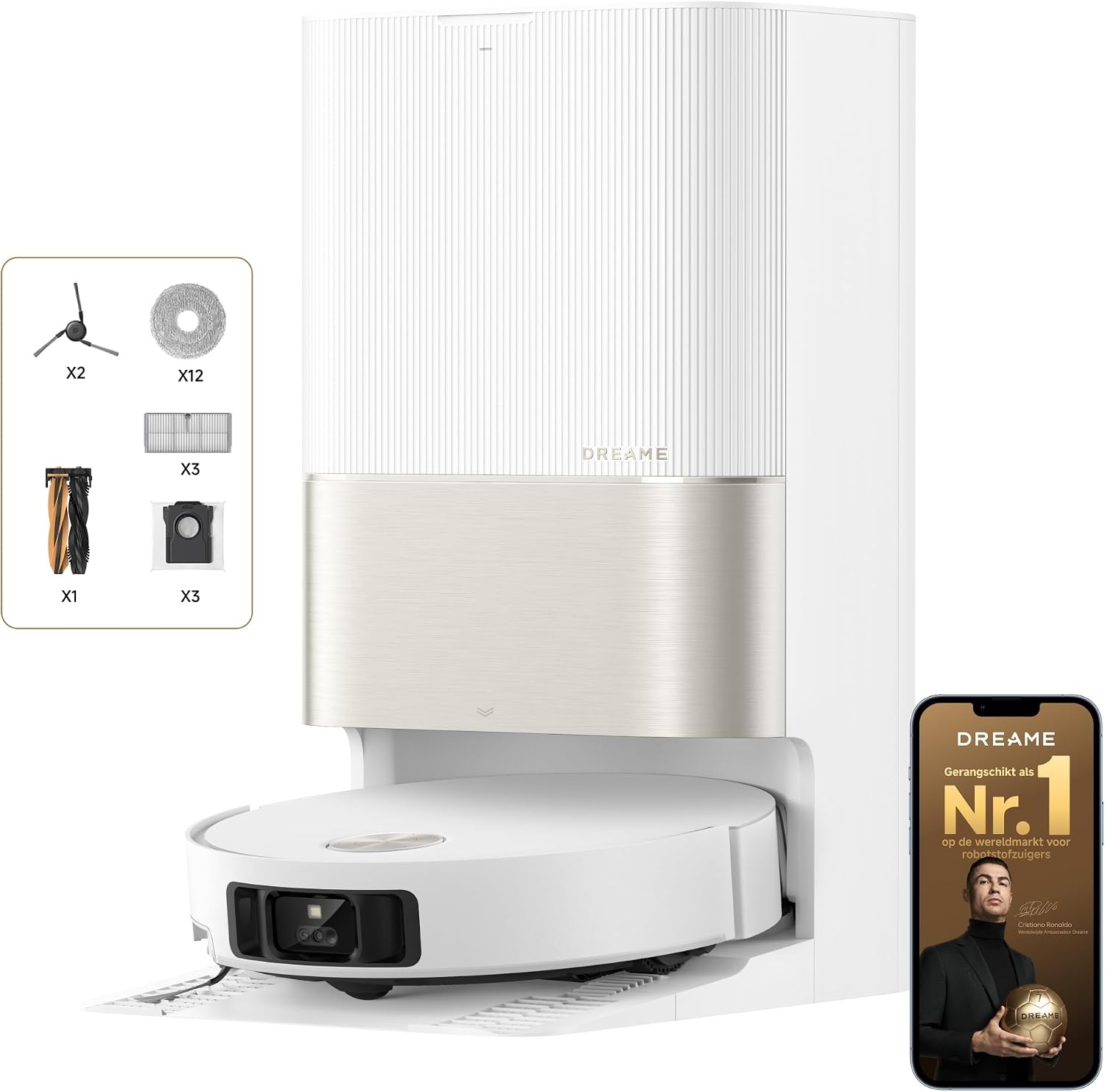 Dreame X50 Ultra Complete Robotstofzuiger - Wit - 20.000 Pa