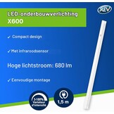 REV LED onderbouwlamp keuken - 60cm, 8W, 680lm, 3000K, dimbaar, wit - Maat 60cm