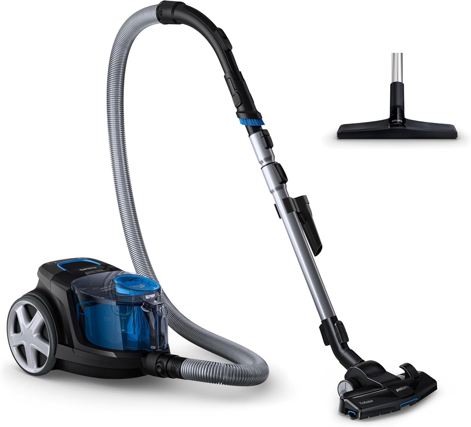 Philips Stofzuiger zonder stofzak PowerPro Compact - 900 Watt - Met allergiefilter - Mondstuk reinigt in 3 richtingen - Eenvoudig te legen stofbak - Mondstuk voor harde vloeren - FC9331/09