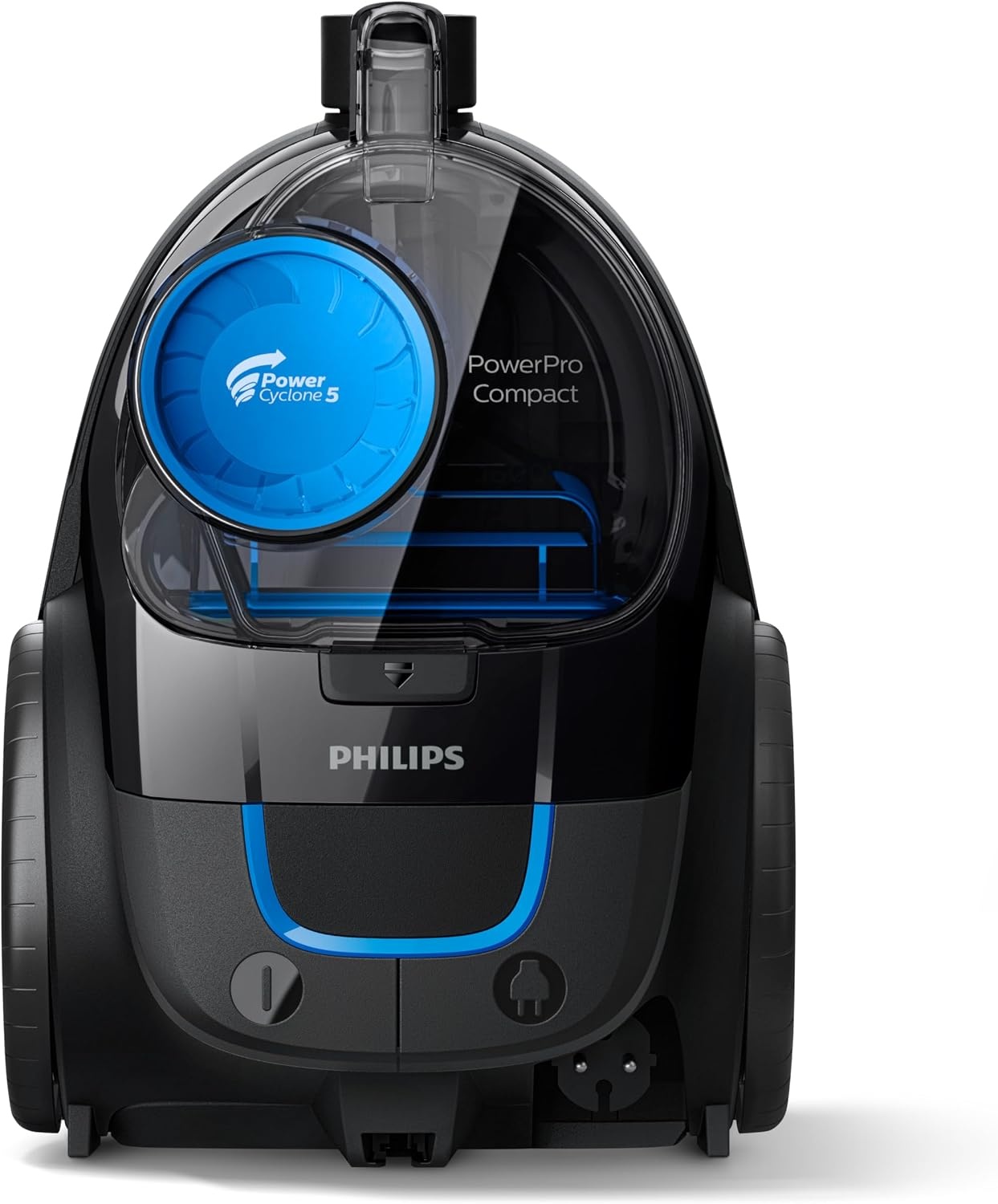 Philips Stofzuiger zonder stofzak PowerPro Compact - 900 Watt - Met allergiefilter - Mondstuk reinigt in 3 richtingen - Eenvoudig te legen stofbak - Mondstuk voor harde vloeren - FC9331/09