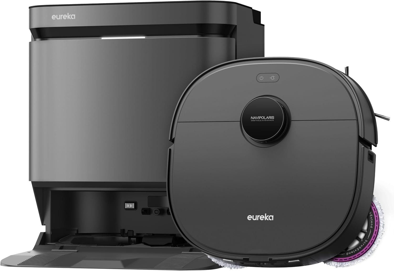 EUREKA J15 Pro Ultra Robotstofzuiger - 16200Pa - Zwart - Met Zelfreinigend Station
