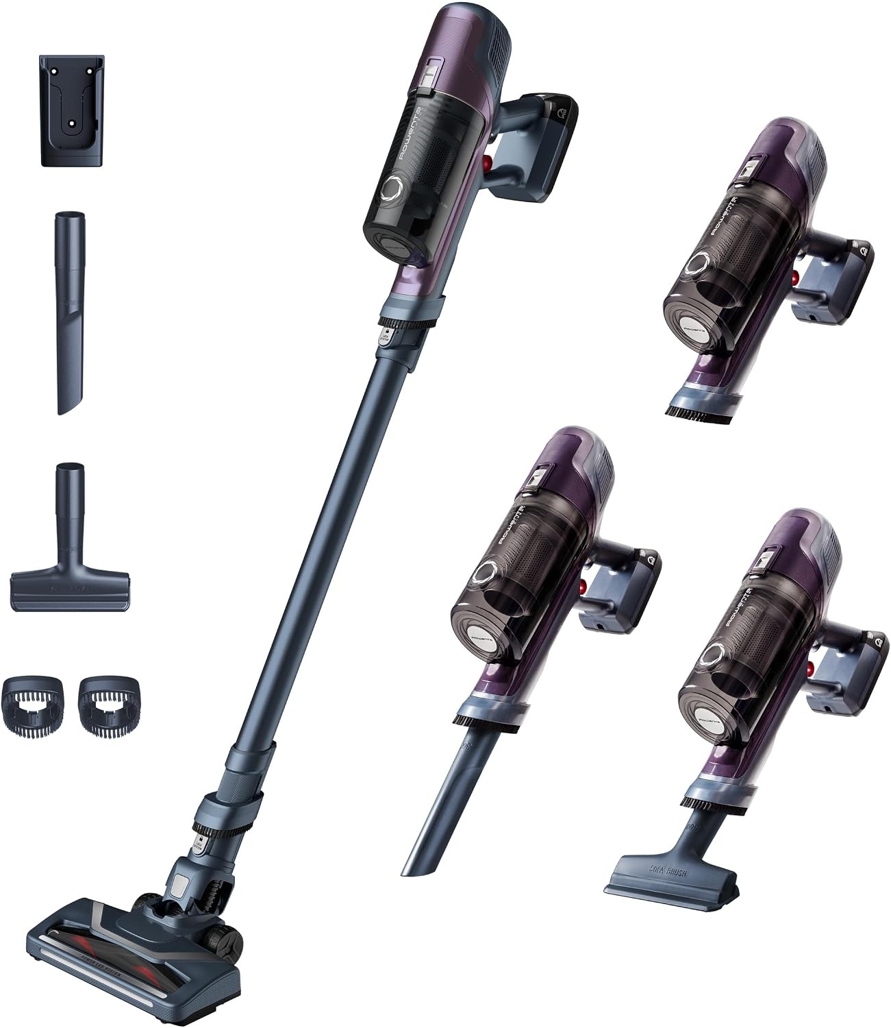 Rowenta X-Pert 6.60 Steelstofzuiger RH6838 Draadloos - Paars - 45 minuten