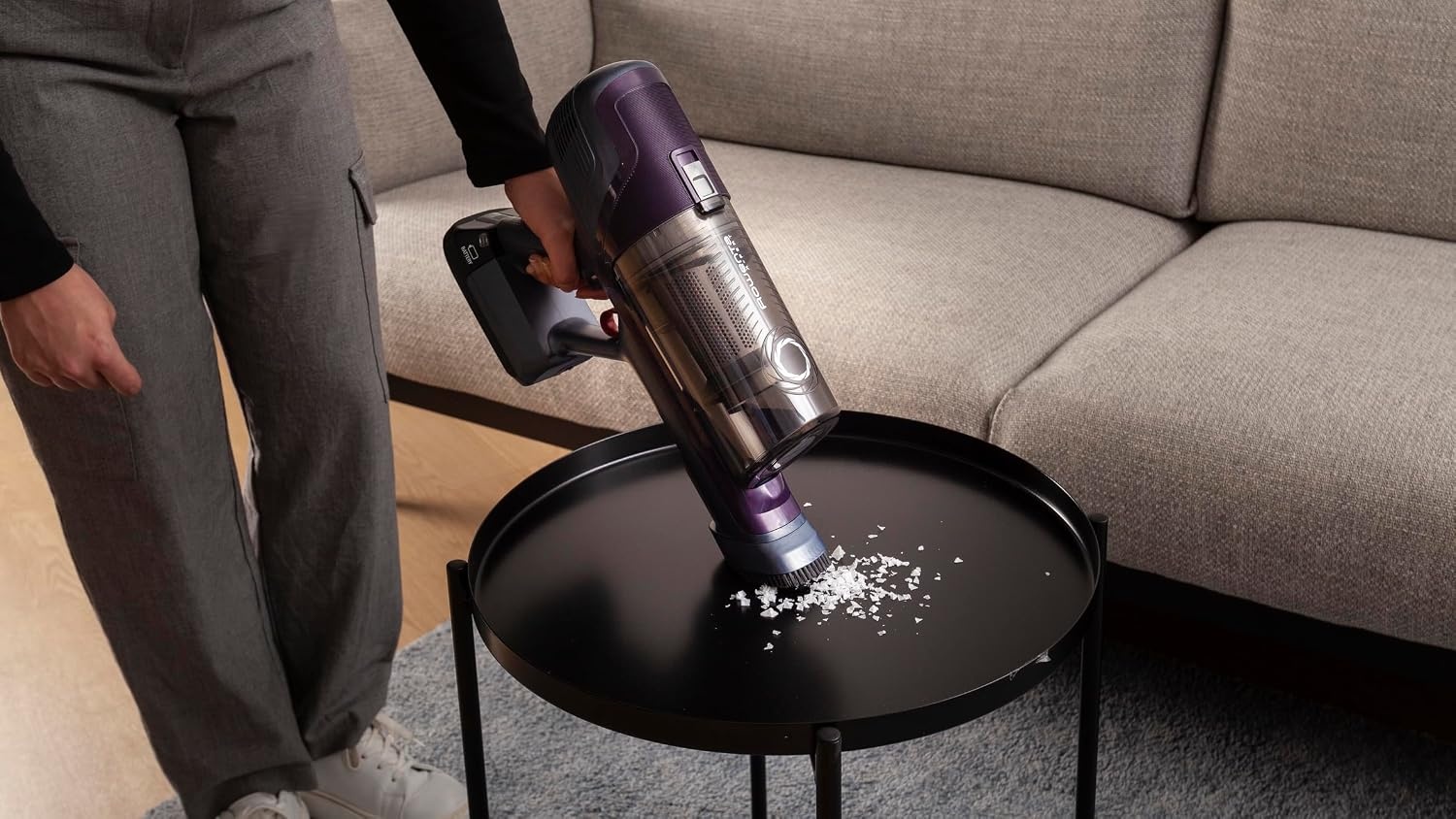 Rowenta X-Pert 6.60 Steelstofzuiger RH6838 Draadloos - Paars - 45 minuten