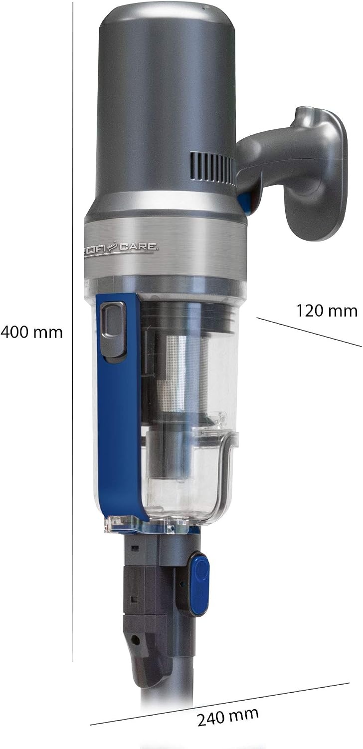ProfiCare PC-BS 3085 A Draadloze Steelstofzuiger met Accu - Antraciet/Blauw