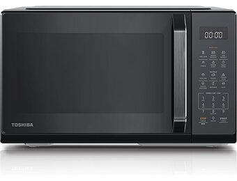 Toshiba Solo Magnetron 23 Liter - 800W - Zwart met Spiegeldeur