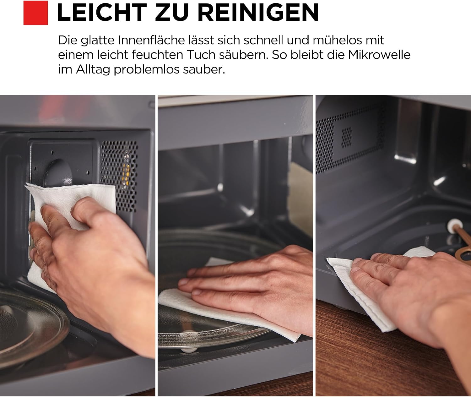 Toshiba Solo Magnetron 23 Liter - 800W - Zwart met Spiegeldeur