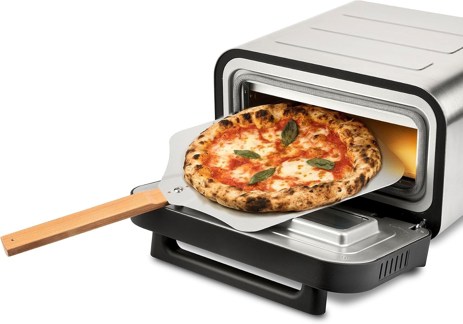 G3 Ferrari Pizza Pro G10204 Pizzaoven - 1700W - 450°C - Met vuurvaste steen - RVS