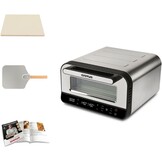 G3 Ferrari Pizza Pro G10204 Pizzaoven - 1700W - 450°C - Met vuurvaste steen - RVS