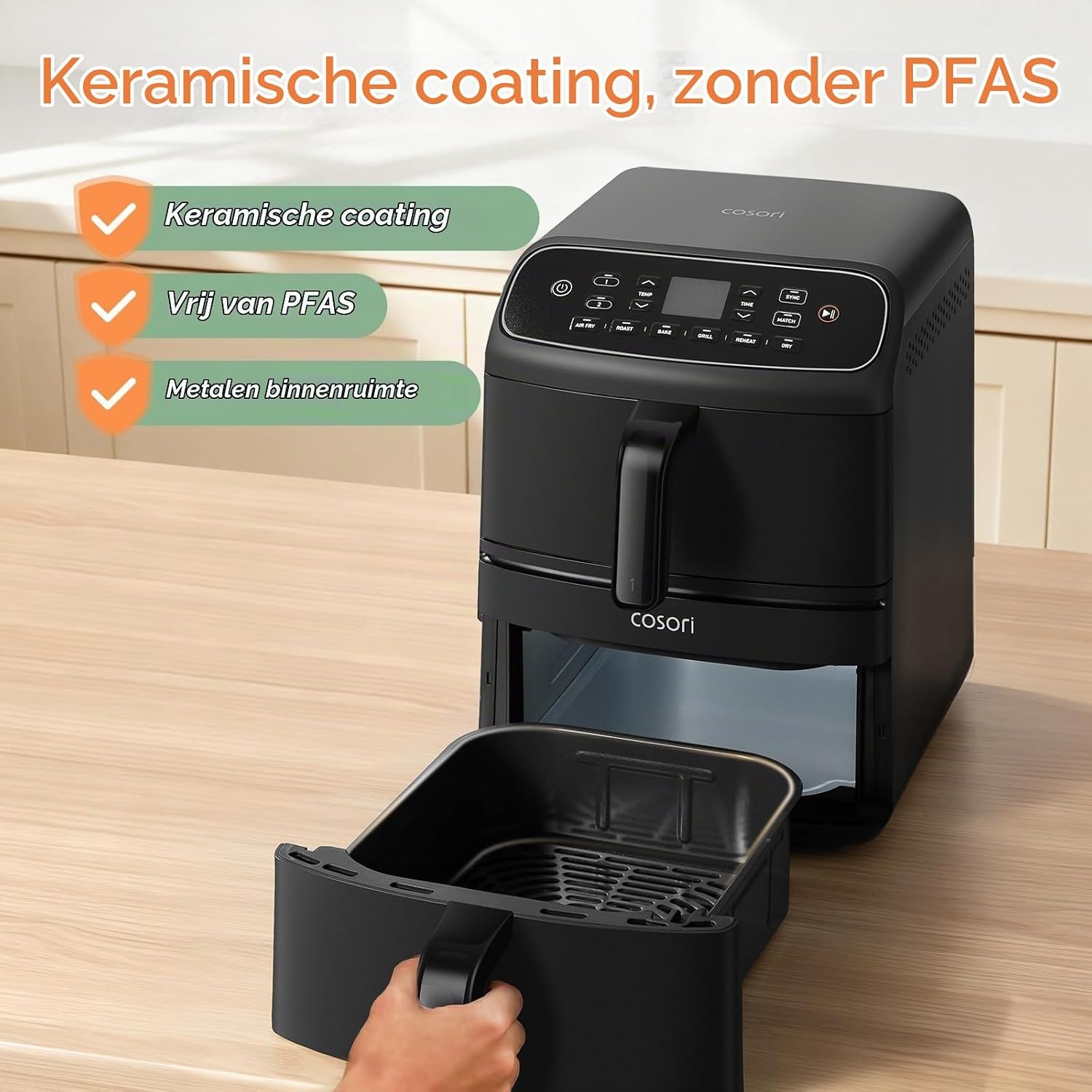 Cosori Airfryer, nieuwe generatie 2026, chip testwinnaar TurboBlaze-Tech
