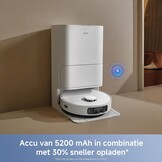Mova E40 Ultra Robotstofzuiger met Dweilfunctie - Wit - 35 cm breed