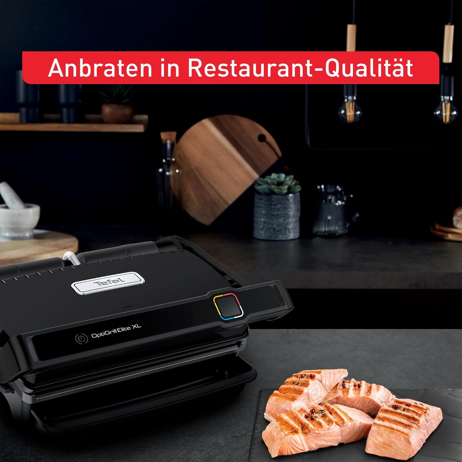 Tefal OptiGrill Elite XL Slimme contactgrill met grillassistent GC7608