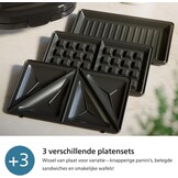 Philips Sandwichmaker 5000-3 Platensets voor Panini & Wafels