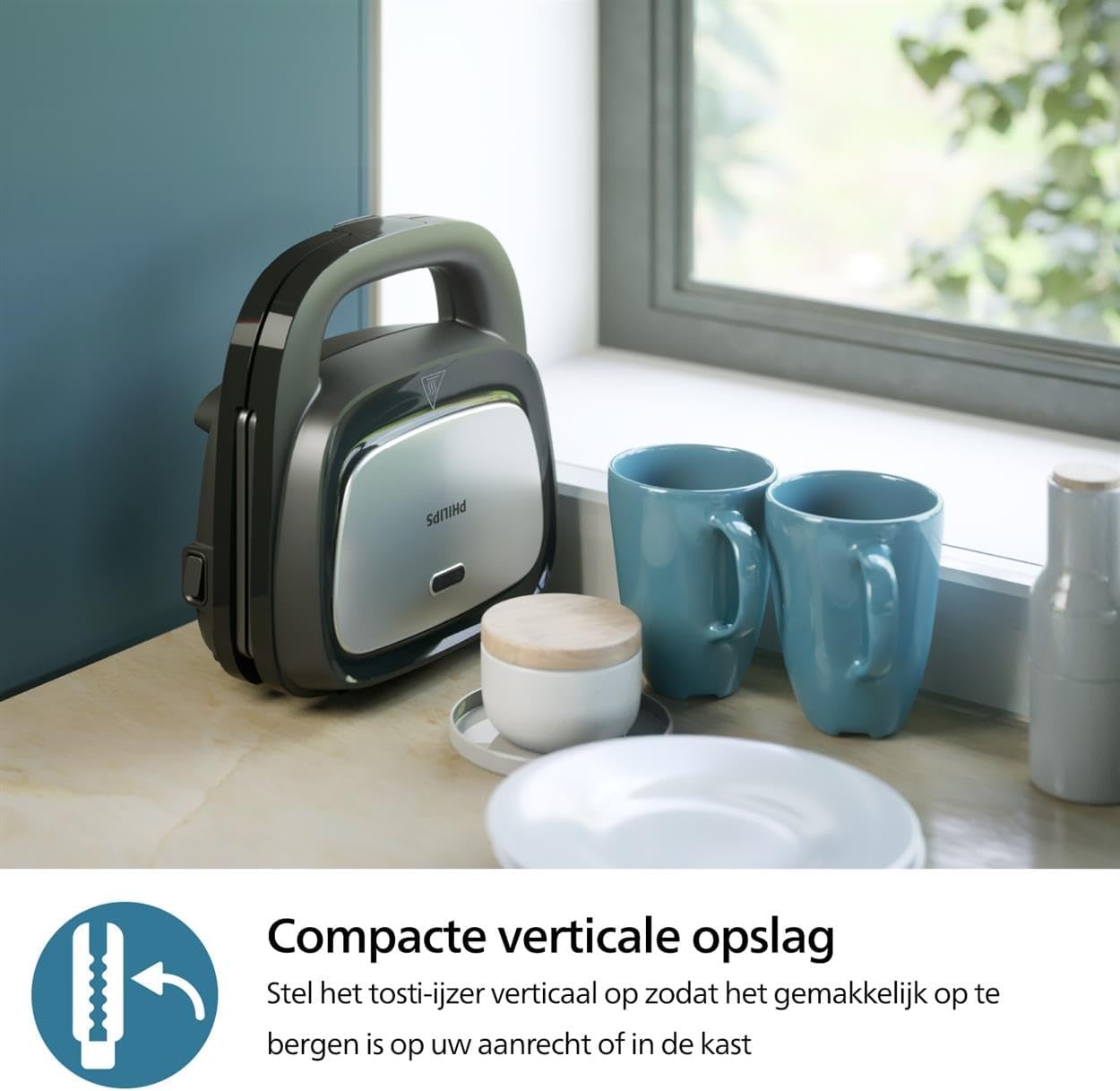 Philips Sandwichmaker 5000-3 Platensets voor Panini & Wafels