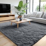 Homaxy Grote, zachte, antislip, wasbare vloermat met hoge pluche, voor woonkamer, slaapkamer, kinderkamer en kinderkamer, 200 x 280 cm