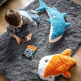 Homaxy Grote, zachte, antislip, wasbare vloermat met hoge pluche, voor woonkamer, slaapkamer, kinderkamer en kinderkamer, 200 x 280 cm