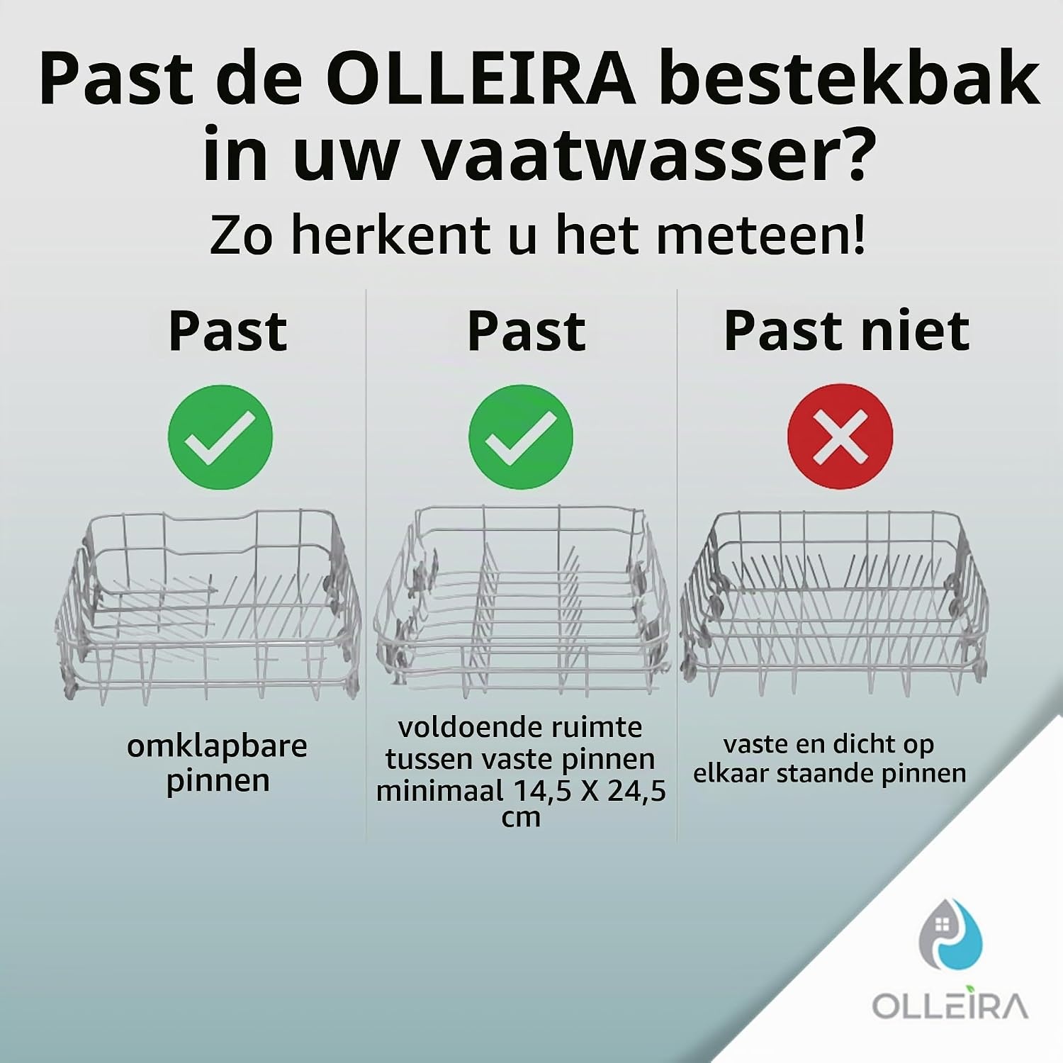 Vaatwasserbesteksmand | Bestekbak Vaatwasser | Universele pasvorm Stevige Vaatwasmand | Vaatrek Vaatwasser - Ideaal voor thuis