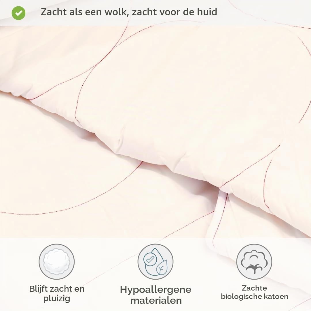 Zizzz Premium Wol Deken – Zachte en Warme Swisswool, Perfect voor 4 Seizoenen - Maat 220 x 240 cm