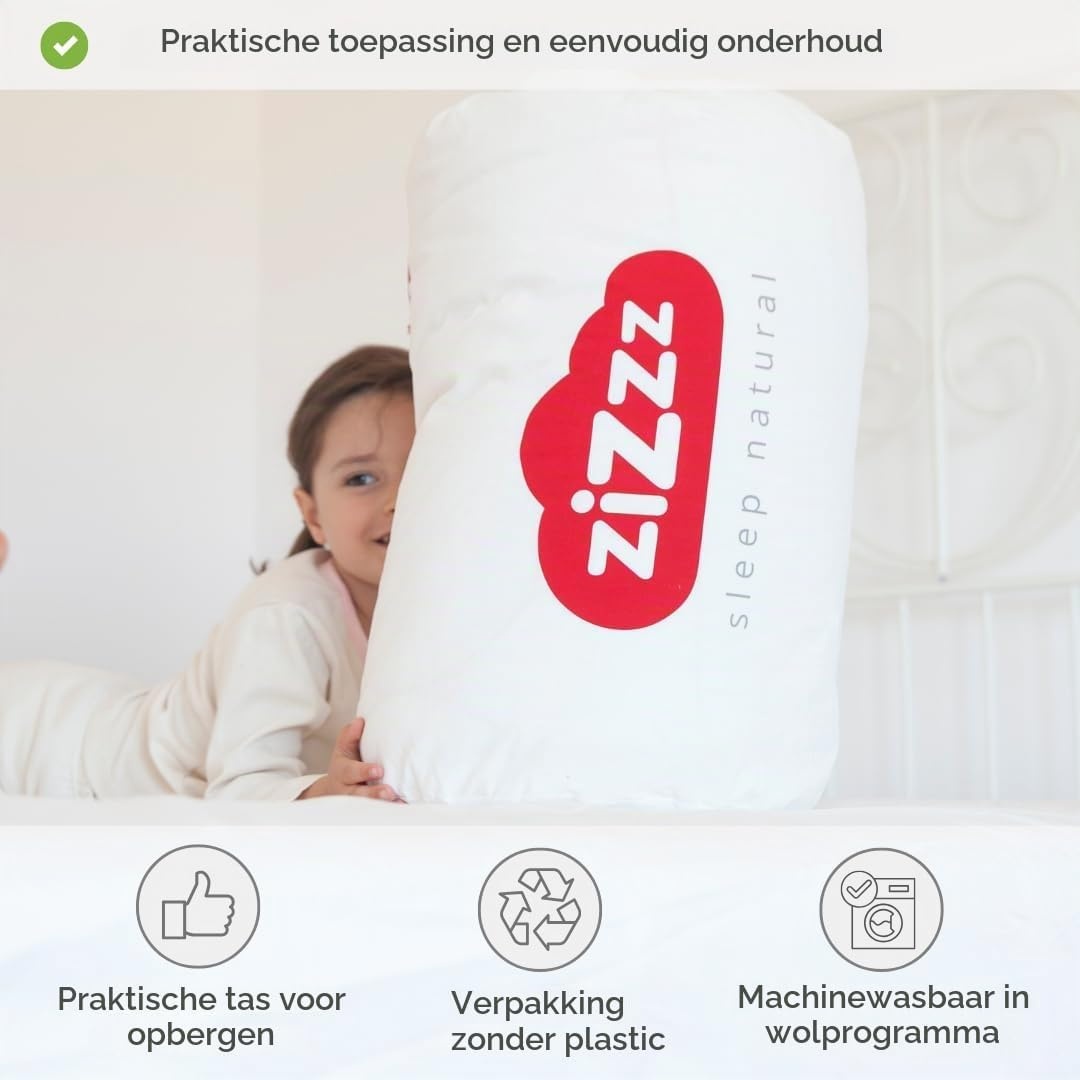 Zizzz Premium Wol Deken – Zachte en Warme Swisswool, Perfect voor 4 Seizoenen - Maat 220 x 240 cm