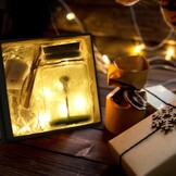 JIZZU Wensvervuller, Echte Paardenbloem In Glas Met Geschenkdoos, Geluksbrenger Kerstcadeaus Geschenken voor Vrouwen & Vriendin, Wensvoucher Beschermengel Handgemaakt, Bloemencadeau