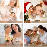 JIZZU Wensvervuller, Echte Paardenbloem In Glas Met Geschenkdoos, Geluksbrenger Kerstcadeaus Geschenken voor Vrouwen & Vriendin, Wensvoucher Beschermengel Handgemaakt, Bloemencadeau