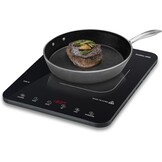 CASO ProSlim 2000 Mobiele inductiekookplaat, 2000 W, inductiekookplaat, 10 vermogens- en temperatuurniveaus, touch, led-display, kookplaat auto-offerherkenning, timer, oververhittingsbeveiliging