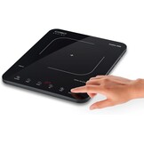 CASO ProSlim 2000 Mobiele inductiekookplaat, 2000 W, inductiekookplaat, 10 vermogens- en temperatuurniveaus, touch, led-display, kookplaat auto-offerherkenning, timer, oververhittingsbeveiliging