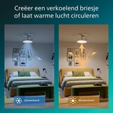 Philips LED, Bliss Plafondventilator met LED-lamp, Ø106 cm, Zwart