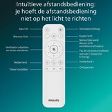 Philips LED, Bliss Plafondventilator met LED-lamp, Ø106 cm, Zwart