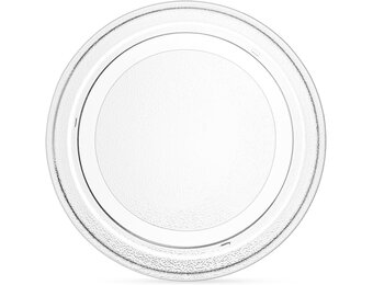 Angoily Draaiplateau van glas 25,5 cm voor magnetron, hittebestendig, onbreekbaar, vervangende draaiplaat, gemakkelijk te reinigen